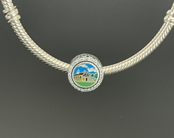 Charm esclusivo Pandora Lancaster County/Gioielli 925/Regalo per lei/Regali di Natale