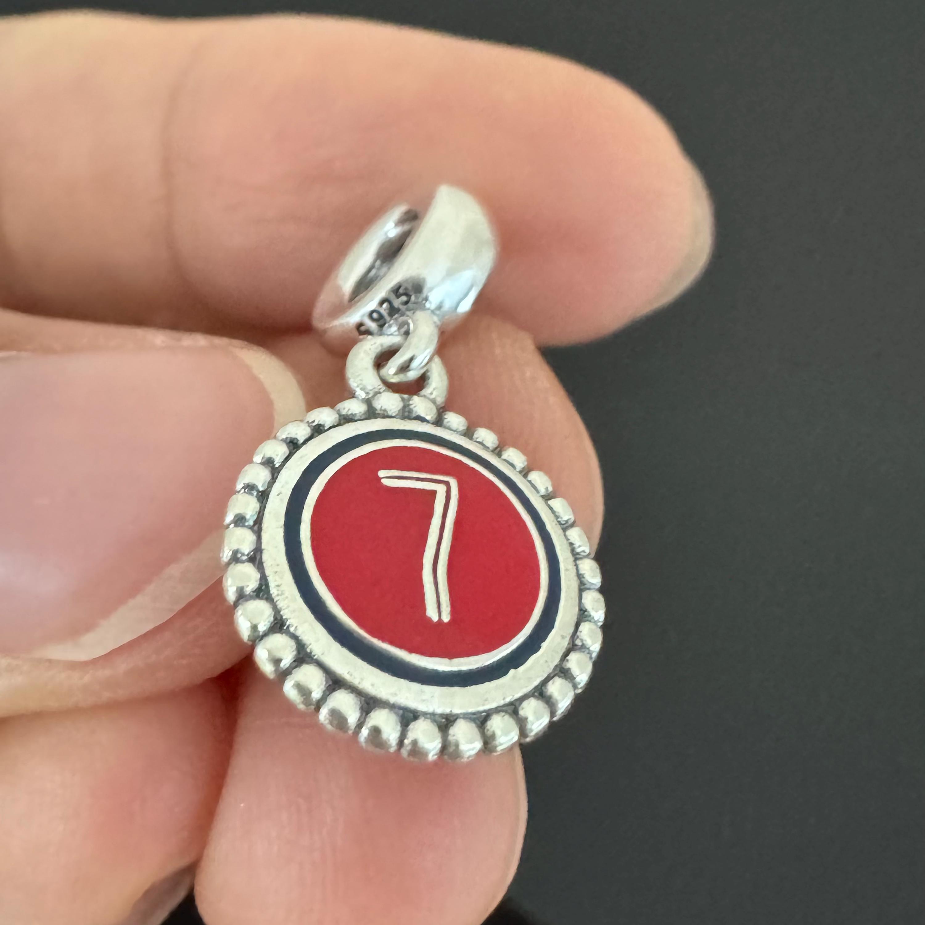 Pandora number 7 charm - Etsy 日本