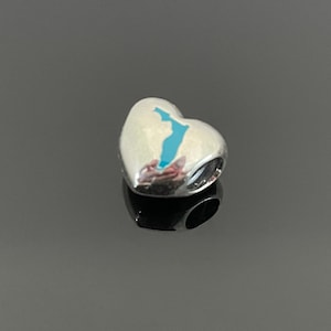 Pandora HOME Florida Karte Exclusive Charm Anhänger My Heart Chicago | Pandora Herz Charm für Armbänder | Pandora Armband Charm