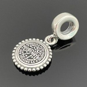 Pandora Sterling Silver New Orleans Water Meter Manhole Cover Dangle Charm |925 Jewelry | Women Jewelry | Charms For Bracelet | Gift for Her