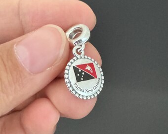 Pandora Brand Charm |pandora Papua New Guinea Flag Dangle