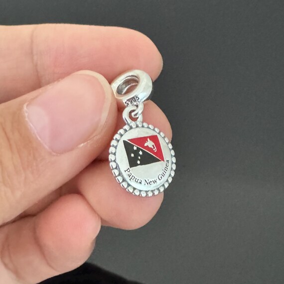 Pandora Brand Charm |pandora Papua New Guinea Flag Dangle
