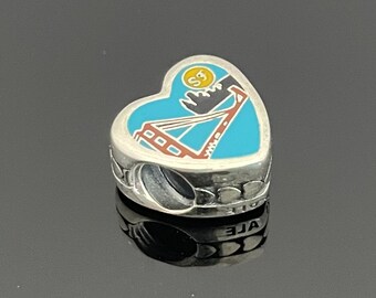 Pandora Heart-shaped San Francisco Golden Gate Charm | Pandora