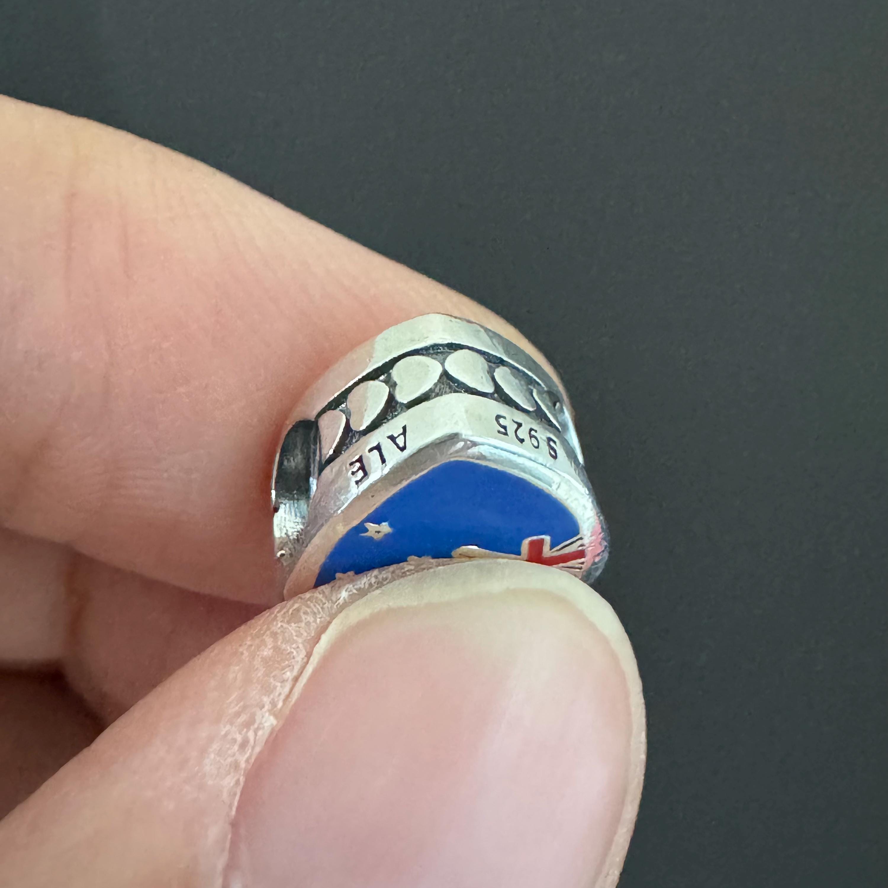 オリジナル新品パンドラニュージーランド国旗限定ハートチャーム