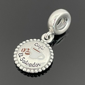 Pandora Cafe Charm Personalized Charm for Pandora Bracelet