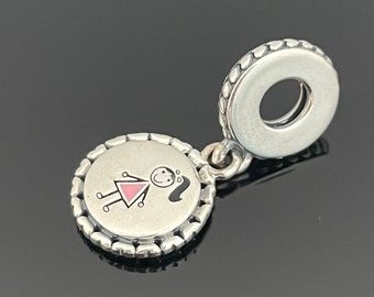 Pandora Girl Stick Figure charm Daughter Charm |925 Jewelry | Women Jewelry |Charms For Bracelet | Gift For Her