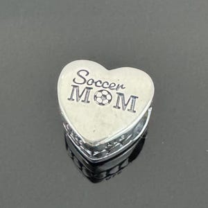 Mother&#39;s Day Gift | Pandora Soccer Mom Heart Charm |Authentic Pandora Charm for Bracelets |925 Women Jewelry |Gift for Trip |Travel Gift