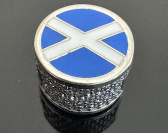 A Real Pandora Scotland Flag Exclusive Bead Charm | With Free Gift Box | Pendant for Pandora Bracelet