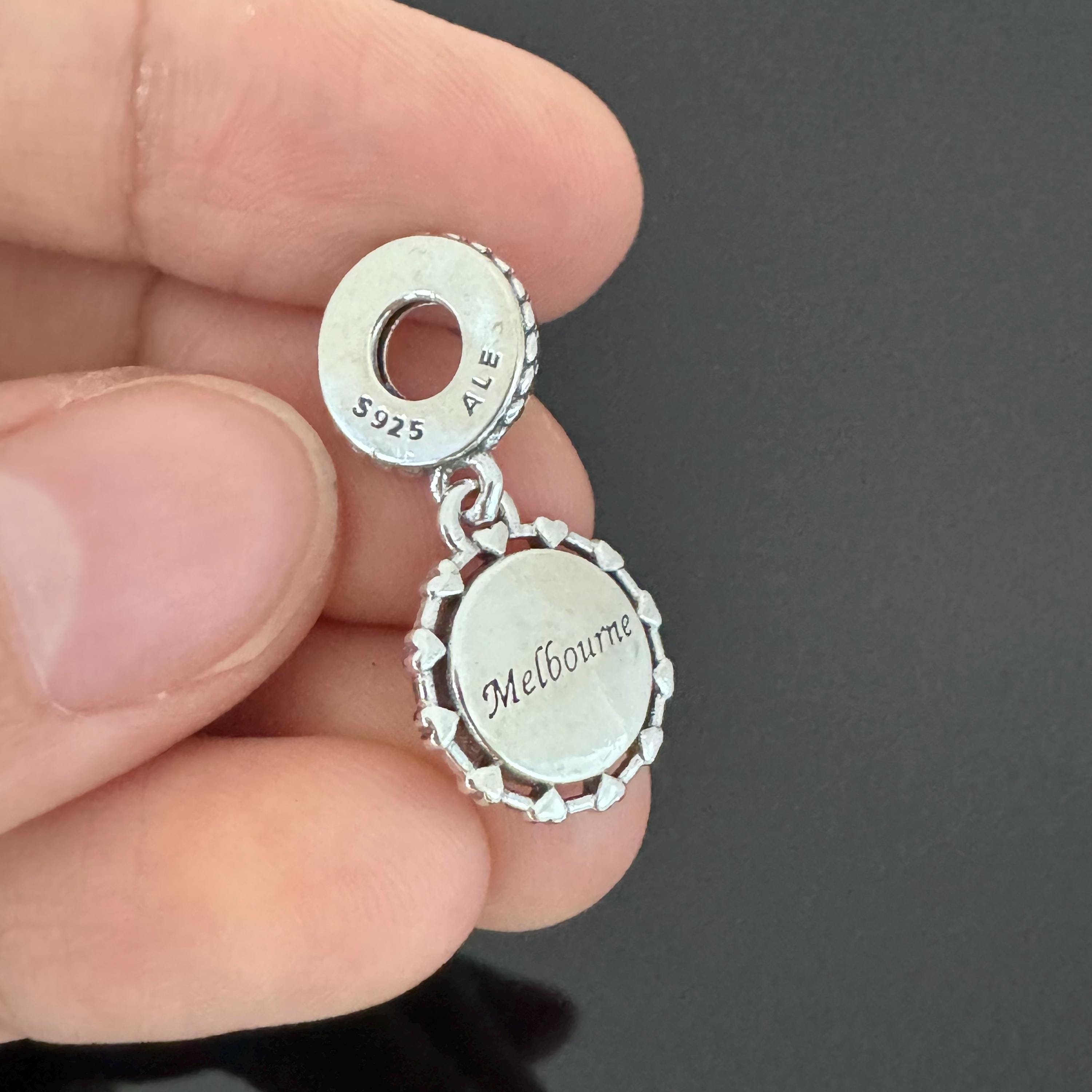 Real Pandora Melbourne Tram Dangle Charm | 925 Silver Travel