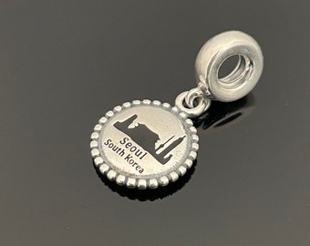 Pandora Seoul South Korea Exclusive Dangle Charm |925 Sterling Silver Jewelry |Charms For Bracelet | Christmas Day Gift | Pandora Charm