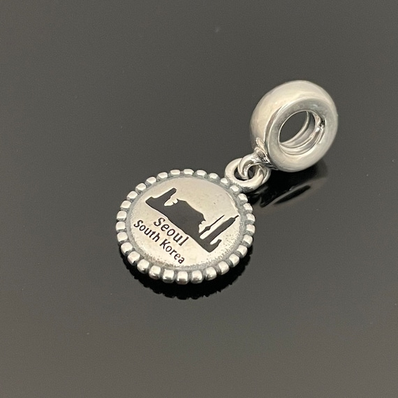 Pandora Seoul South Korea Exclusive Dangle Charm 925 Sterling Silver Jewelry charms for Bracelet Christmas Day Gift Pandora Charm Etsy