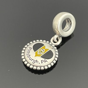 Pandora Pittsburgh PA Charm | Charm for Bracelet and Necklace | Women Jewelry | 925 Silver Jewelry | Gift for Her | Mother’s Day Gifts