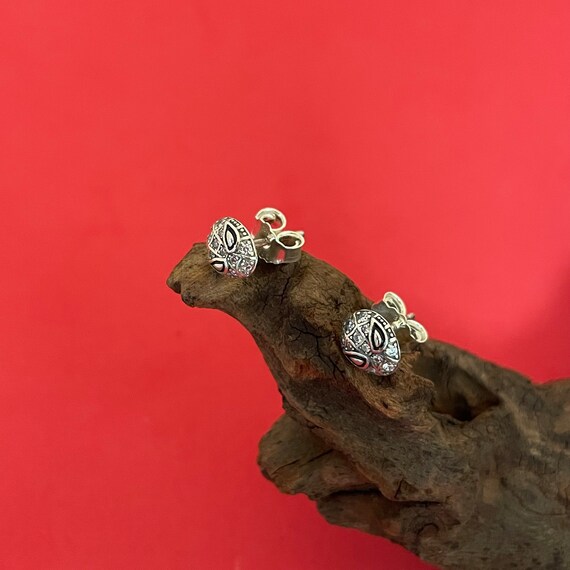 Pandora pave stud earrings outlet
