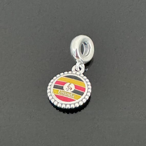 Original Authentic Pandora Charm |pandora Uganda Flag Dangle