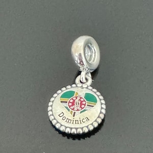 Pandora Dominica Map Dangle Charm |Authentic Pandora Charm| Pandora Charm|S 925 Jewelry with Pandora Box |Charm For Pandora Bracelet