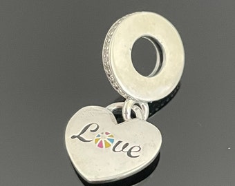 Esclusivo ciondolo pendente Pandora Heart Love / ciondolo per bracciale e collana / regalo per lei / regali di Natale