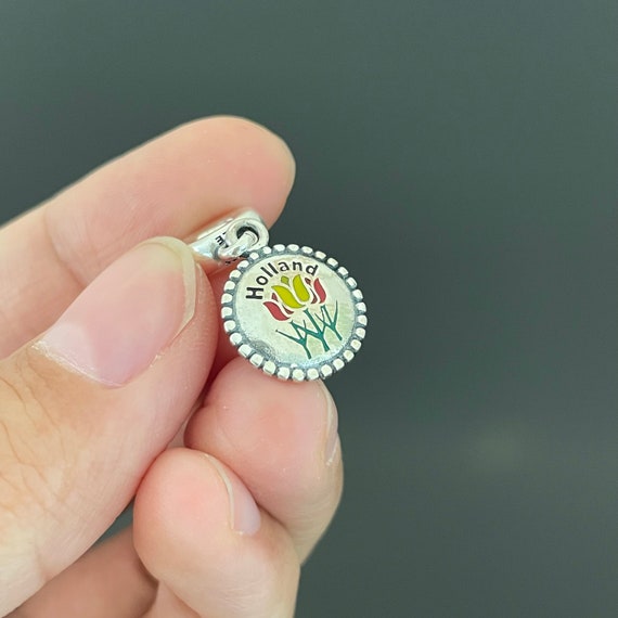 Pandora Holland Michigan Keukenhof Flower Exclusive Charm |925