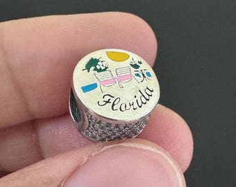 Authentic  Pandora Florida Exclusive Bead Charm | With Free Gift Box