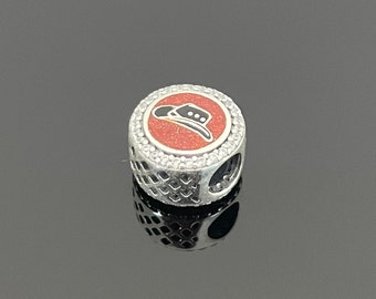 Pandora LasVegas Cappello Nero Fascino / Fascino per braccialetto e collana / Regalo per lei / Bellissimo fascino / Fascino Pandora autentico