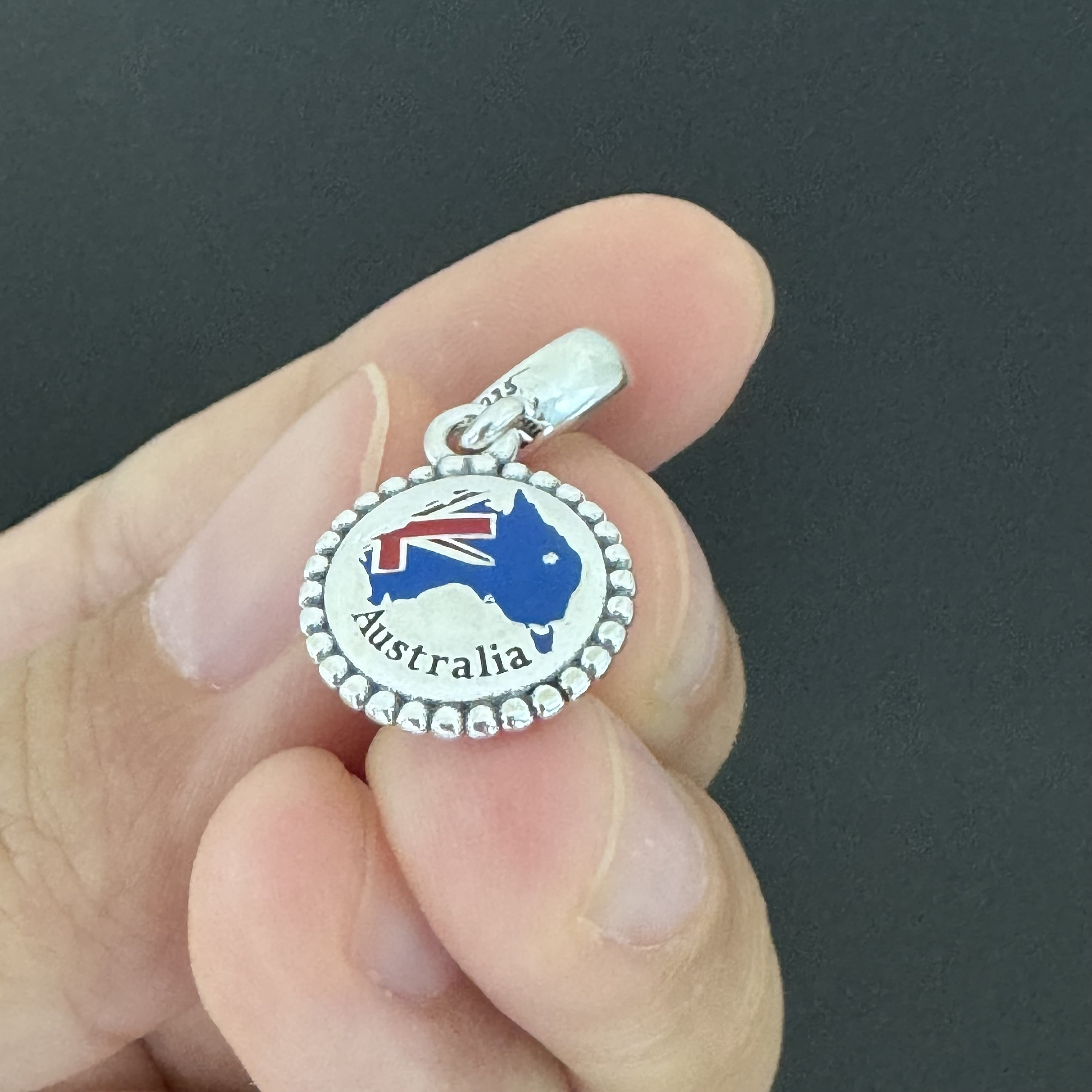 Pandora Brand Charm |pandora Australia Map Dangle Charm
