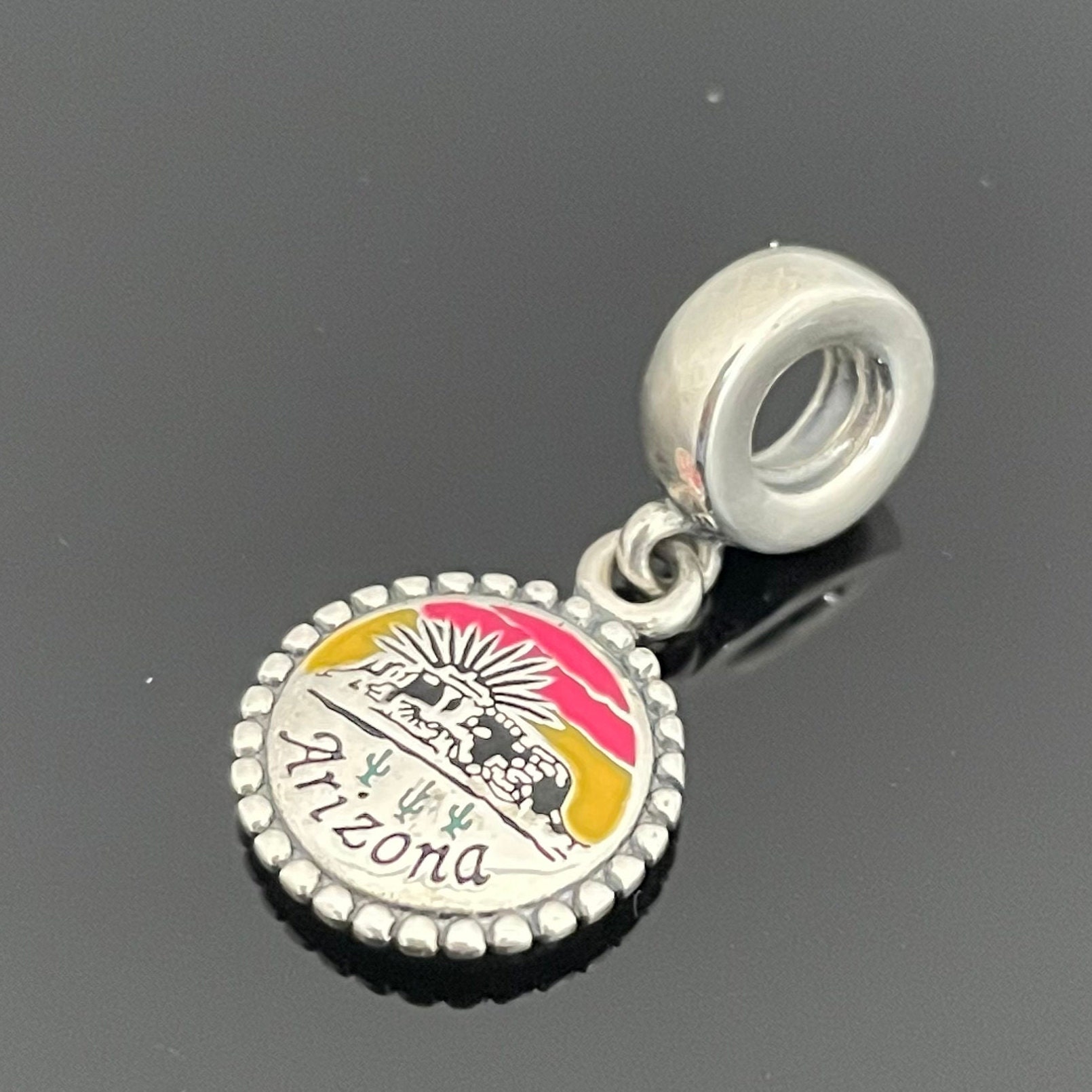 Pandora Arizona Exclusive Sunset Enamel Dangle Charm US Exclusive