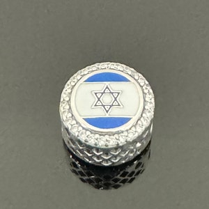 Pandora Travel Charms| Pandora Israel Flag Exclusive Bead Charm | Original Pandora | Charms For Bracelet  | Mother&#39;s Day Gift