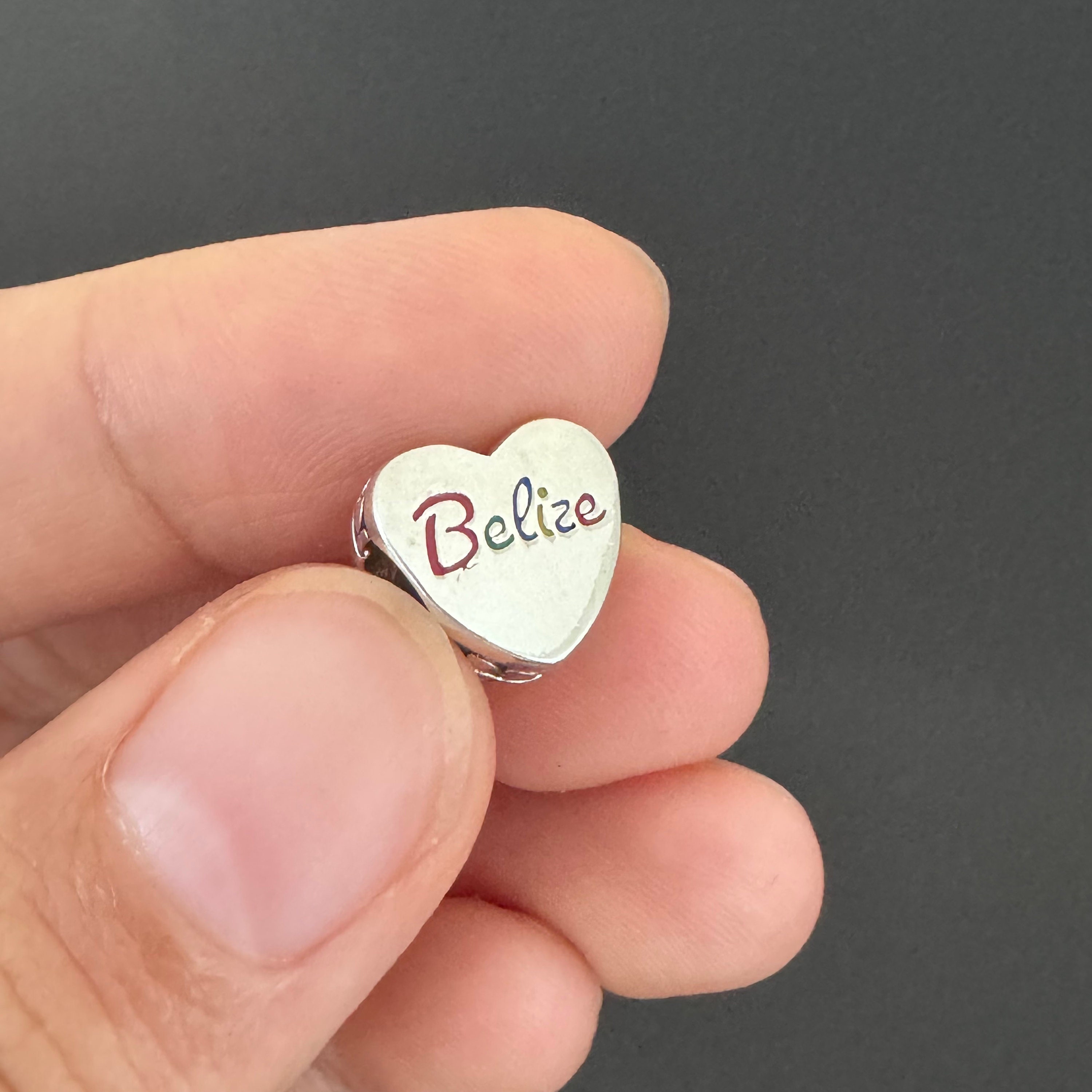 Pandora Belize City Heart Charm |authentic Pandora Charm for