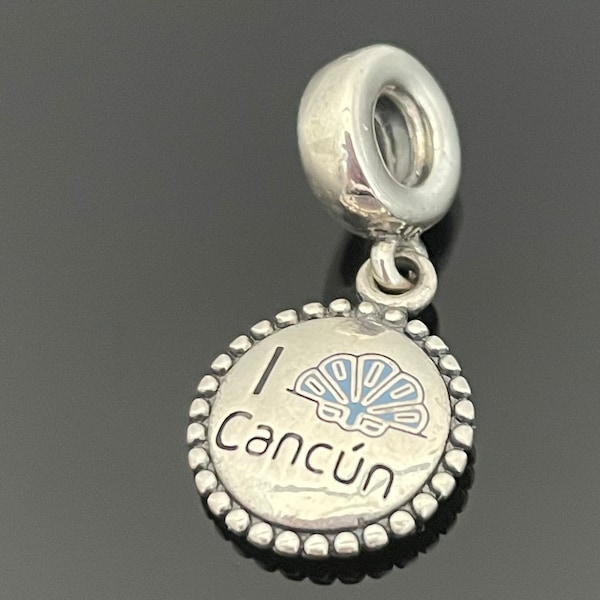 Pandora Cancun Exclusive Seashell Dangle Charm, 925 Jewelry, Christmas Day Gift,Gift for Her