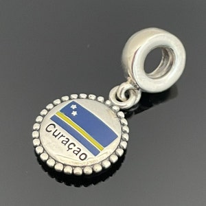 Pandora Curacao Flag Charm |925 Jewelry | Women Jewelry | Charms For Bracelet | Gift for Her