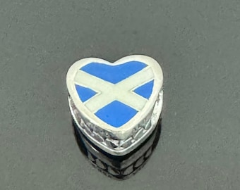A Pandora Scotland Flag Heart Charm: Gift for Friends