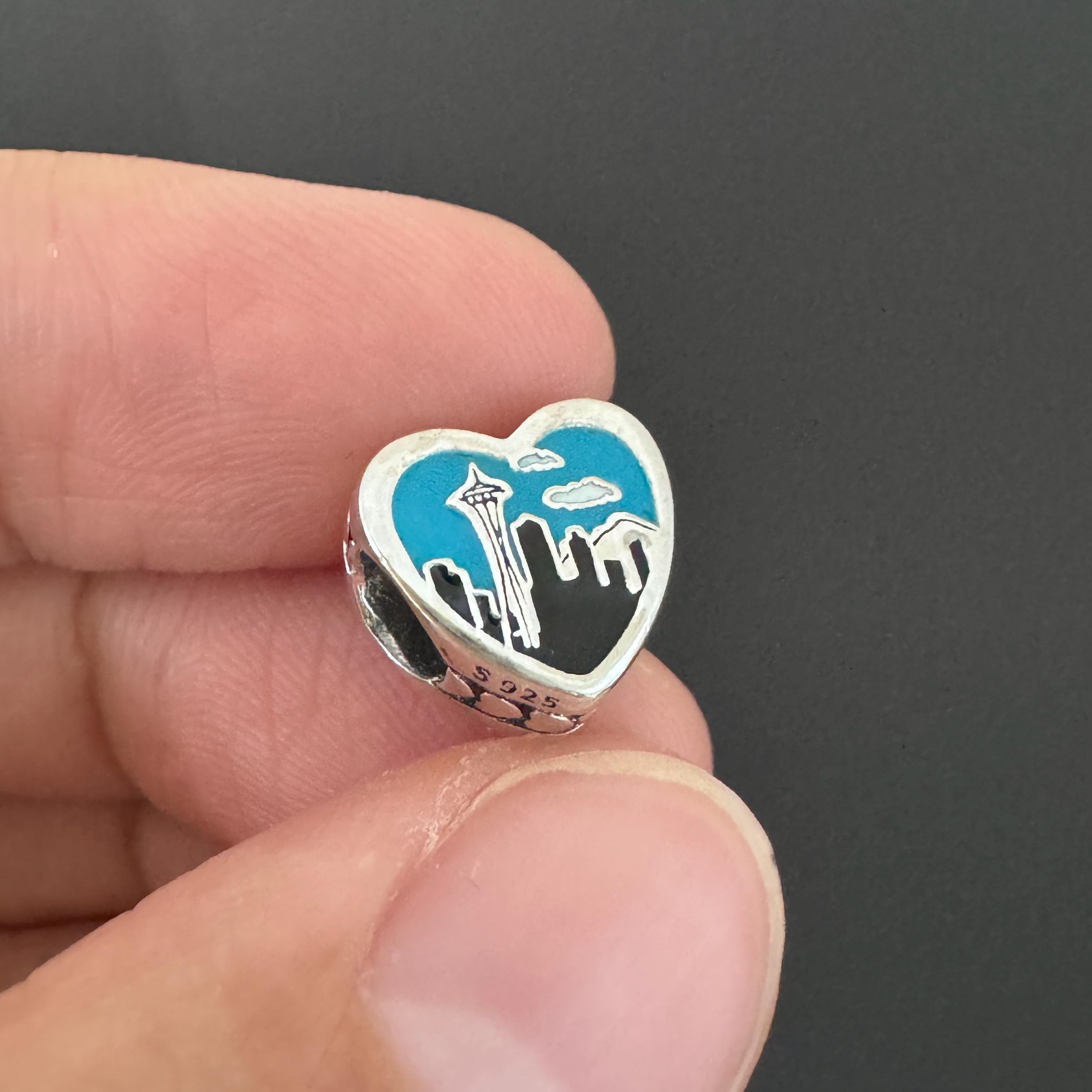 Pandora Seattle Exclusive Heart Charm | Authentic Pandora Charm