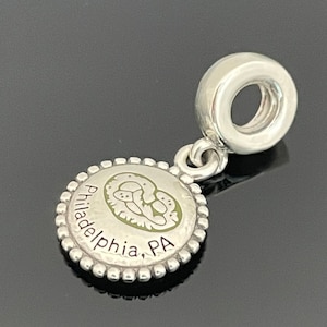 Pandora Philadelphia | PA Pretzel Dangle Charm | 925 Jewelry | Women Jewelry | Charms For Bracelet | Mother&#39;s Day Gift | Gift for Her