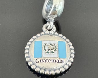 Original Guatemala Pandora Charm|Authentic Pandora Dangle Charm|Pandora Charm for Travel Bracelet| Perfect charm for Pandora travel bracelet