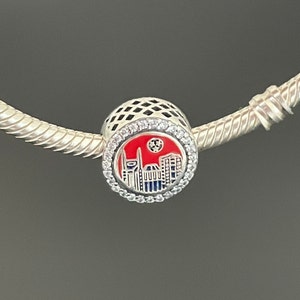 Original Pandora Nashville Guitar Exclusive Bead Charm My Heart Chicago Pendant| Charm for Bracelet and Necklace | Gift for Her | Gift box