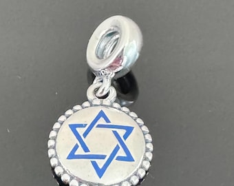 Pandora Brand Charm |Pandora Star of David Dangle Charm| Pandora Sterling Silver Charm|925 Jewelry with Pandora Box |Charm For Bracelet