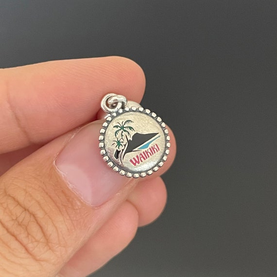 Pandora Waikiki Beach Travel Exclusive Dangle Charm |925 Jewelry