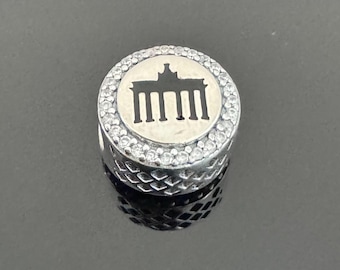 Pandora BERLIN Bead Charm|Real Pandora 925 Sterling Silver Charm | Charm for Pandora Travel Bracelet | Gift for Her |Gift for Friend