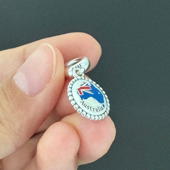 Pandora Brand Charm |pandora Australia Map Dangle Charm