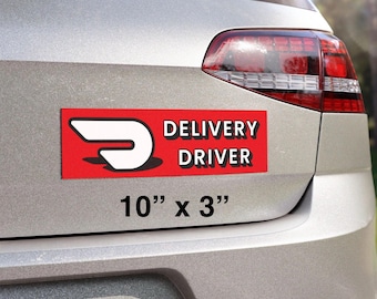 10 "x 3" Automagnete - DoorDash Lieferung Magnet, Lebensmittel Lieferung Magnet, Fahrzeug Magnet Schild, Auto-Türschild, Lebensmittel Lieferung Fahrer Zubehör