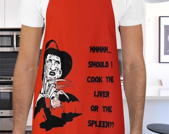 Freddys Culinary Conundrum Apron | Horror Fan Gift | Nightmare Kitchen | Elm Street Cooking |  | Dark Humor | Chef Gifts | Halloween Gifts