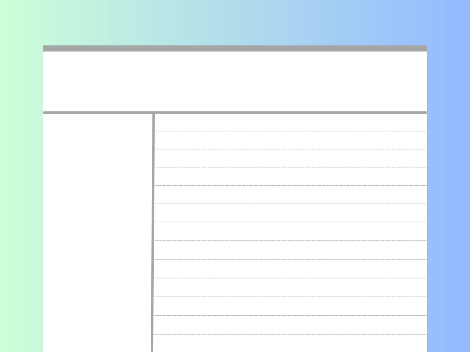 Printable Cornell Notes Template Download and Print at Home - Etsy