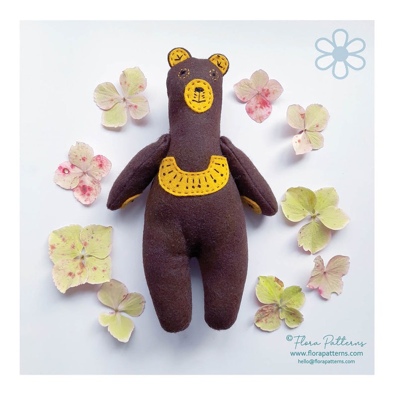 Felt Toy Sun Bear Sewing Pattern Etsy — free download