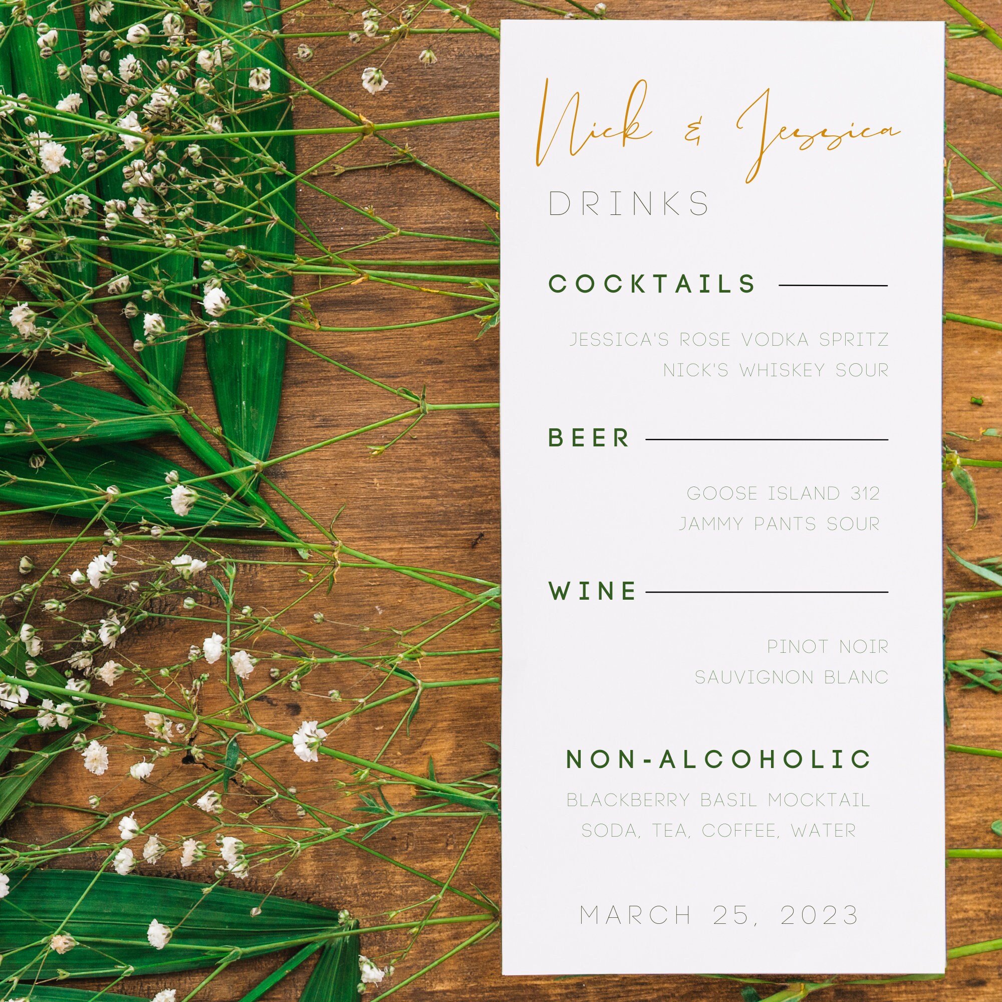 Digital Templates: Dinner Menu Template & Bar Menu Template/drink Menu ...