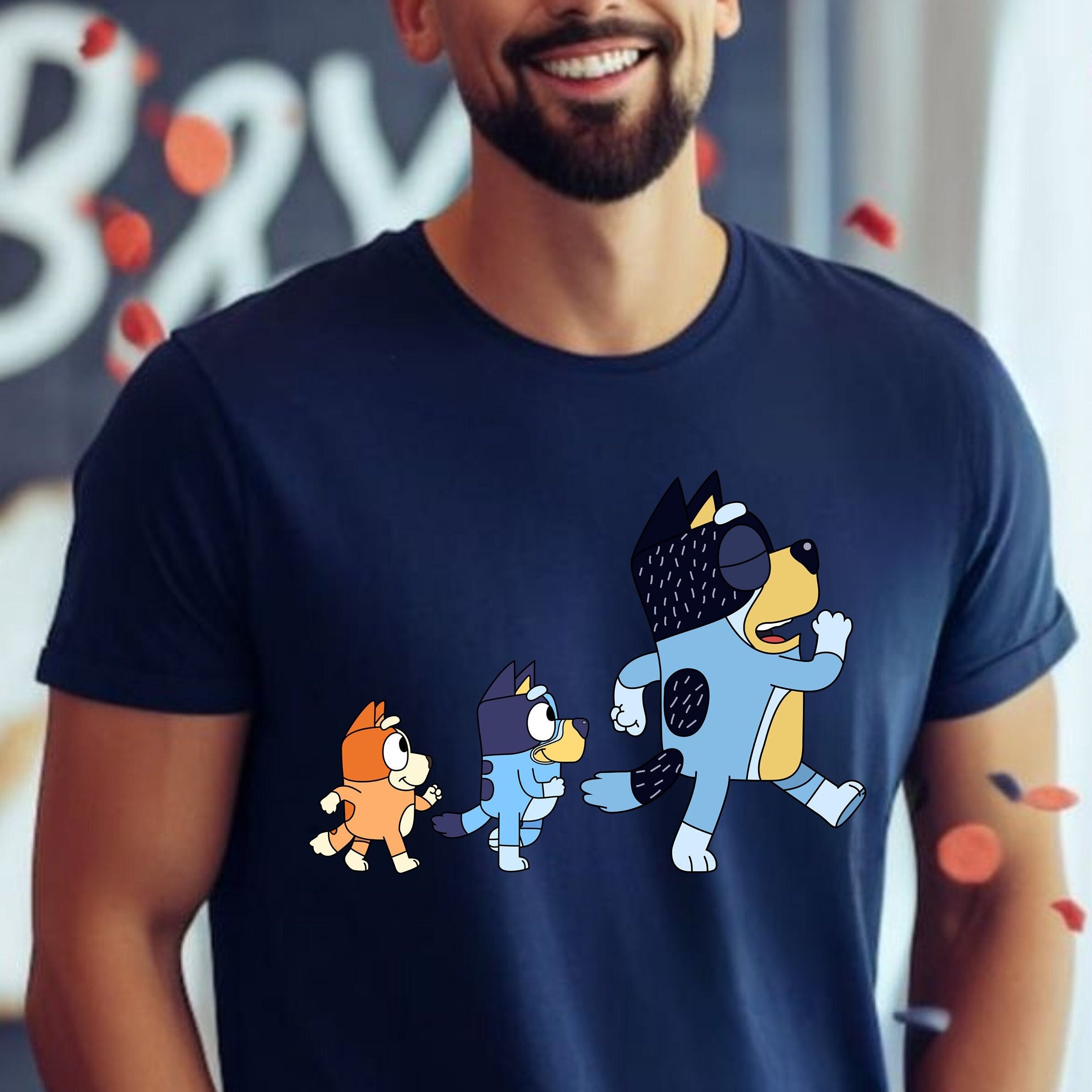 Bluey Dad Bandit Heeler Adult Shirt  Cool Fathers Day Shirt - Inspire  Uplift