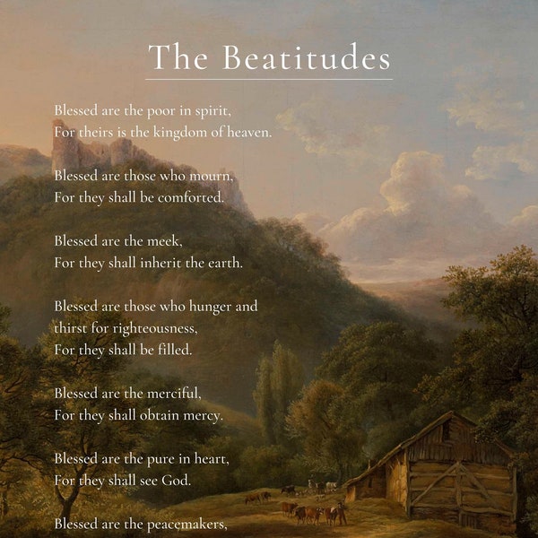 Beatitudes Poster