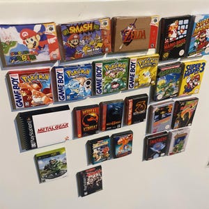 Videospiel Box Art Inspiriert Mini Magnete Verschiedene Größen Viele Titel, die Sie wählen! Retro Gaming Lot #1