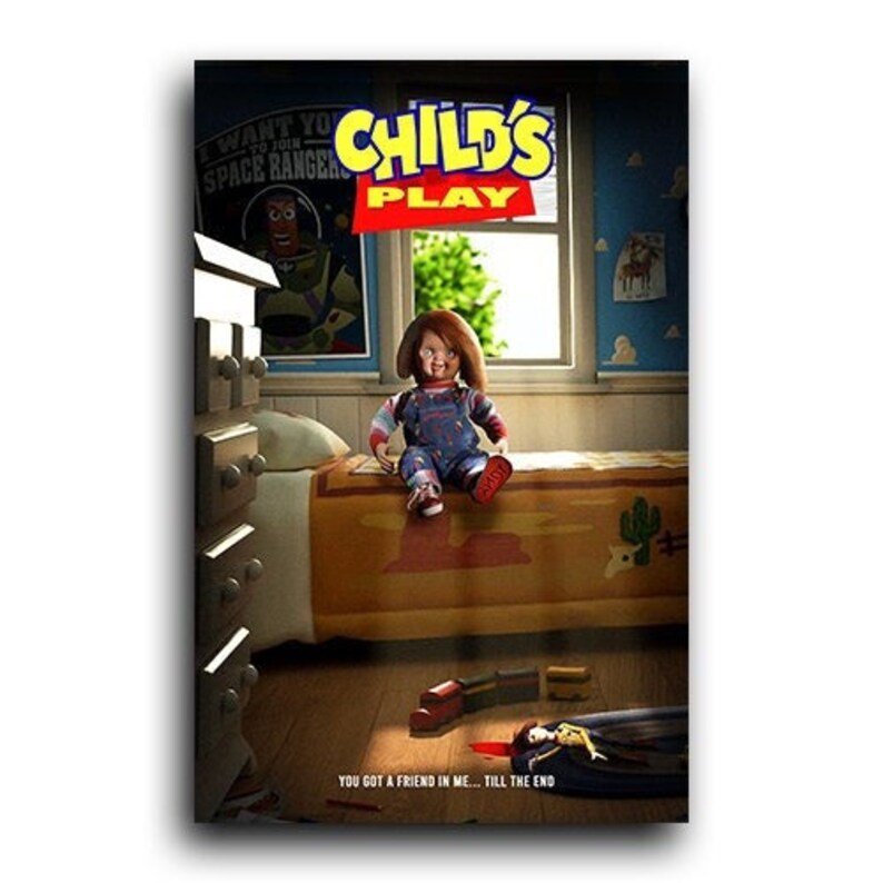 Chucky X Toy Story Mashup print Etsy