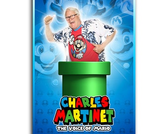 Charles Martinet Mario Poster (print)