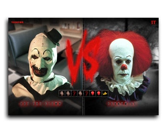 Art VS Pennywise - Horror VS  (print)