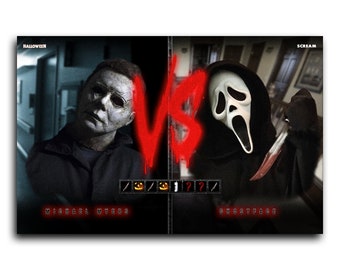 Michael Myers VS Ghostface - Horror VS (print)